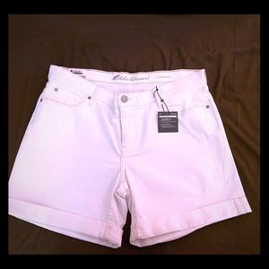 Eddie Bauer Women’s White Jean Shorts